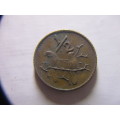 SOUTH  AFRICA - 1/2c COIN 1970