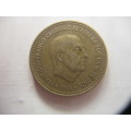 SPAIN 1966 PESETA COIN