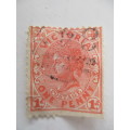 AUSTRALIA - QUEEN VICTORIA  6  USED ONE PENNY STAMPS