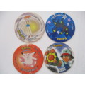 POKEMON LOT OF 4 TAZOS