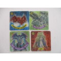 YU-GI-OH CUBE TV CARDS 3D LOT OF 4