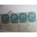 SOUTH AFRICA USED 4 MOUNTED STAMPS