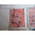 INDIA TAVENCORE INDIAN STATES 1888 USED MOUNTED STAMPS