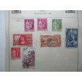 FRANCE LOT OF USED MOUNTED STAMPS