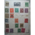 GERMANY 2 PAGES OF USED MOUNTED STAMPS