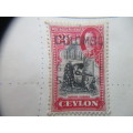 CEYLON 3 USED MOUNTED STAMPS
