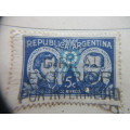 ARGENTINA 2 USED MOUNTED STAMPS