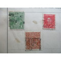 AUSTRALIA 3 USED MOUNTED STAMPS