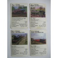COLLECTOR CARDS  - STAR TRUMPS FROM WADDINTONS - STEAM TRAINS LOT OF 4