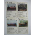 COLLECTOR CARDS -  STAR TRUMP FROM WADDINGTONS  - STEAM TRAINS LOT OF 4 CARDS