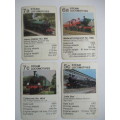 COLLECTORS CARDS -  STAR TRUMP FROM WADDINGTONS  / STEAM TRAINS LOT OF 4 CARDS