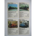 COLLECTORS CARDS - STAR TRUMP FROM WADDINGTONS - STEAM TRAINS LOT OF 4 CARDS