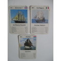 VINTAGE COLLECTORS CARDS ACE MAXI MINI - SAILING SHIPS  LOTOF 3 CARDS
