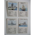 VINTAGE COLLECTOR CARDS - MILITARY SHIPS LOT OF 4 CARDS