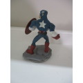 DISNEY MARVEL CAPTAIN AMERICA SMALL FIGURINE  WITH SERIAL NUMBER