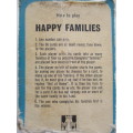 RARE VINTAGE CHILDREN`S CARD GAME - HAPPY FAMILIES - 50`S TO 60`S