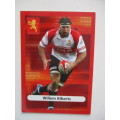 HENNO MENTZ AND WILLEM ALBERTS TRADING RUGBY CARDS - CHEETAHS