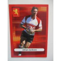 JOHAN JACKSON AND WILLEM STOLTZ RUGBY TRADING CARDS - CHEETAHS