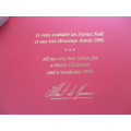 LOVELY CHRISTMAS CARD OF THE PRINCE OF MONACO - 1999 WITH ENVELOPE