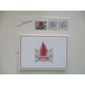 LOVELY CHRISTMAS CARD - PRINCE ALBERT OF MONACO - 1989 WITH ENVELOPE