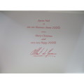LOVELY CHRISTMAS CARD OF PRINCE ALBERT OF MONACO -  2000 POP UP TYPE OF CARD WITH ENVELOPE