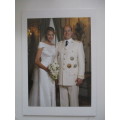 LOVELY WEDDING PHOTO OF PRINCE ALBERT AND PRINCESS CHARLENE - 2012 AND ENVELOPE