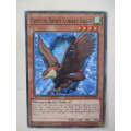 YU-GI-OH TRADING CARD - CRYSTAL BEAST COBALT EAGLE