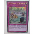 YU-GI-OH TRADING CARD - AMAZONESS HOT SPRING  / FOIL CARD / SHINY