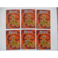 SCOOBY DOO TRADING CARDS LOT OF 6 DIFFERENT CARDS