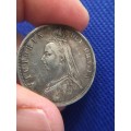 Great Britain - Queen Victoria 2 Shillings Jubilee Head - 1887 - Beautiful Detailed Coin