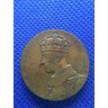 KING GEORGE VI QUEEN ELIZABETH CROWNED 1937 COMMERETIV COIN