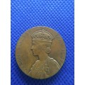 KING GEORGE VI QUEEN ELIZABETH CROWNED 1937 COMMERETIV COIN