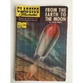 CLASSICS ILLUSTRATED COMICS - FROM THE EARTH TO THE MOON - NO. 105  - 1971