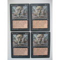 MAGIC THE GATHERING - STENCH OF EVIL - ICE AGE SET OF 4 CARDS