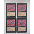 MAGIC THE GATHERING - FEAR - ICE AGE  SET OF 4 CARDS