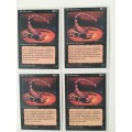 MAGIC THE GATHERING - PIT SCORPION - 4TH EDITION SET OF 4 CARDS