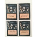 MAGIC THE GATHERING - RAISE DEAD  - SET OF 4 CARDS