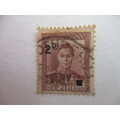 NEW ZEALAND KING GEORGE  CANCELLATION USED STAMP