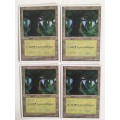 MAGIC THE GATHERING - FOREST - 4TH EDITION SET OF 4 CARDS