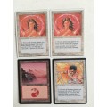 MAGIC THE GATHERING - CIRCLE OF PROTECTION RED X 3  AND ANOTHER