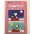 A GOLDEN BOOK - SNOOPY`S BOOK OF OPPOSITES - 1987