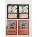 MAGIC THE GATHERING - 2 HALF SETS - LIM-DUL`S GUARD - HILL GIANT X 2 - 4 CARDS
