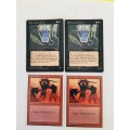 MAGIC THE GATHERING - 2 HALF SETS - PHANTASMAL FIEND X 2 - IMMOLATION X 2 - X 4 CARDS
