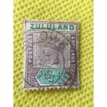 ZULULAND SOUTH AFRICA VICTORIA USED STAMP