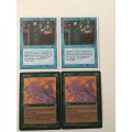 MAGIC THE GATHERING - 2 HALF SETS - MAGICAL HACK X 2 - SHRINK X 2 - 4 CARDS