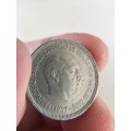 SPAIN 5 PTAS COIN 1957