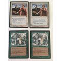 MAGIC THE GATHERING  - 2 HALF SETS -  ABBEY MATRON X 2 - GORILLA CHIEFTAIN X2