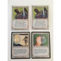 MAGIC THE GATHERING  - 2 HALF SETS -   BRAINWASH X 2 - WHTE AND GREEN SCARAB