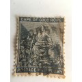 CAPE OF GOOD HOPE HALF PENNY USED STAMP