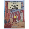 VINTAGE - TINTIN - CIGARS OF THE PHARAOH - PRINTED IN THE 70`S PAPER BACK